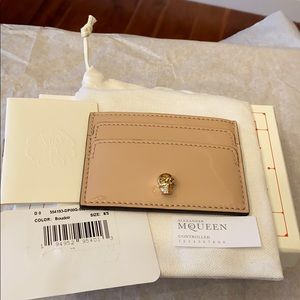 Authentic Alexander McQueen Skull Card Case